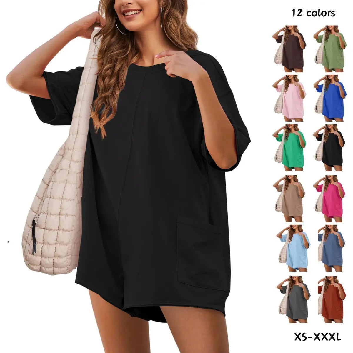 Yeokou Women's Oversized Athletic Jumpsuit - Comfy Romper