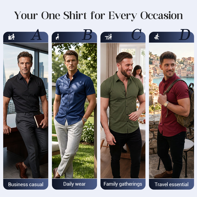 👔 Men's Non-Iron Shirts – No Ironing, Wrinkle-Free & Comfortable All Day!