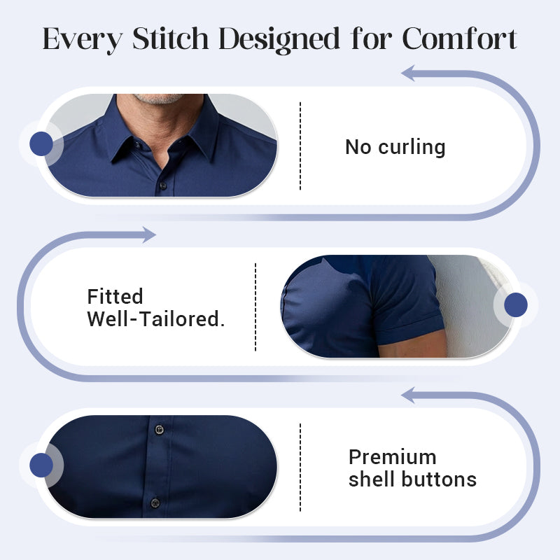 👔 Men's Non-Iron Shirts – No Ironing, Wrinkle-Free & Comfortable All Day!