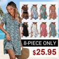 Summer Dress Dresses for Women 2026 Casual Summer V Neck Wedding Guest Dress