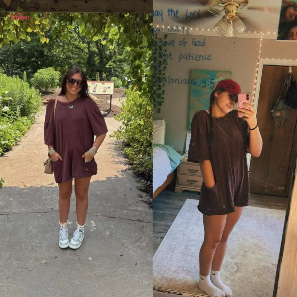 Yeokou Women's Oversized Athletic Jumpsuit - Comfy Romper
