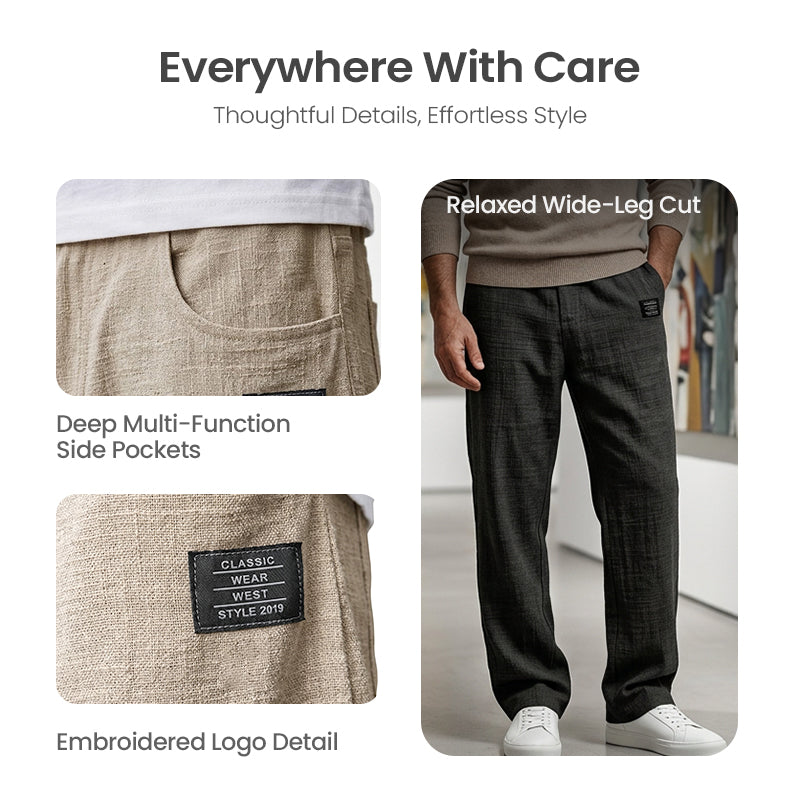 💕LAST DAY SALE 50% OFF!!💕Breathable Straight-Leg Trousers for Men