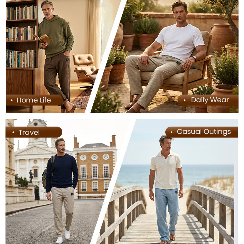 💕LAST DAY SALE 50% OFF!!💕Breathable Straight-Leg Trousers for Men