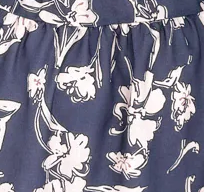 Thames Mist Dress - Dusty Blue Floral